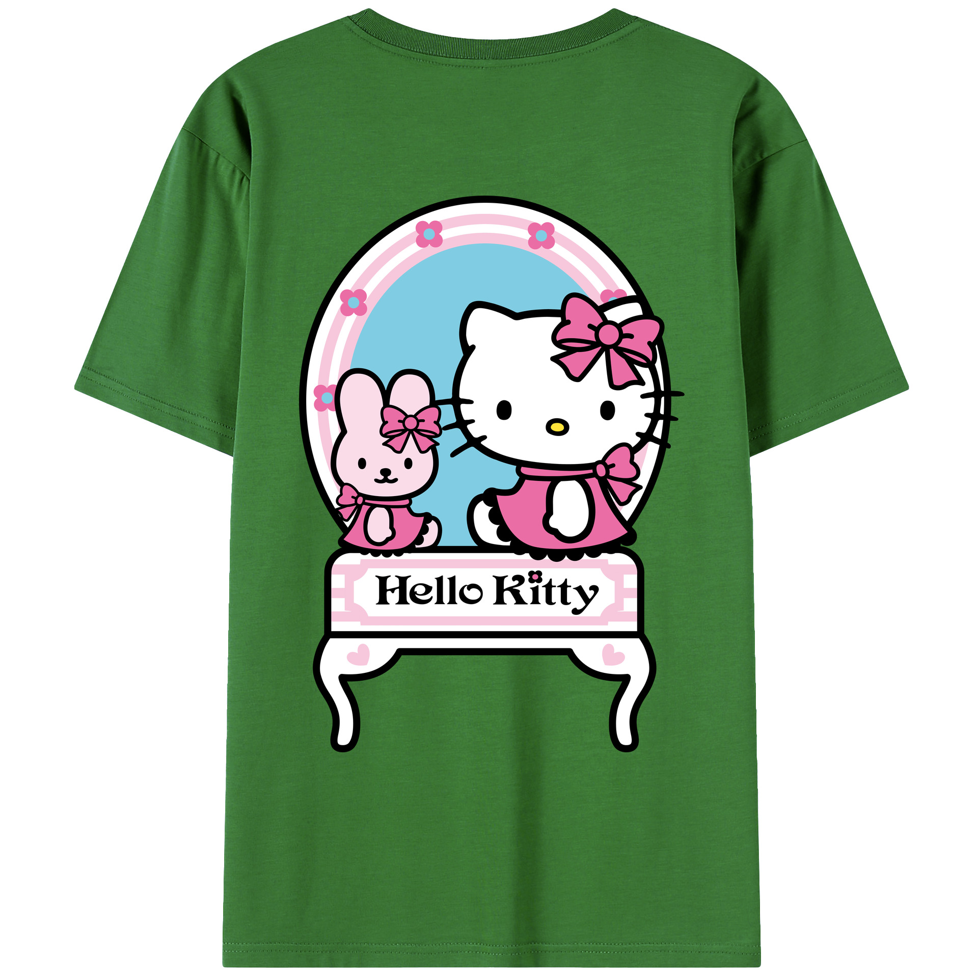 （画像用） Hello Kitty ハローキティ レディース半袖Tシャツ(バックプリント)